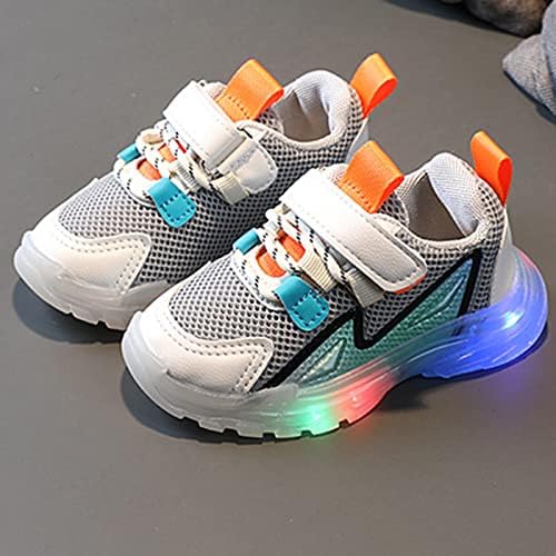 Маратонки за момчета и момичета, удобни обувки, Светещ обувки с осветление, Светещите маратонки за момчета и момичета, Тенис обувки за бягане (Розово, 4,5-5 години)