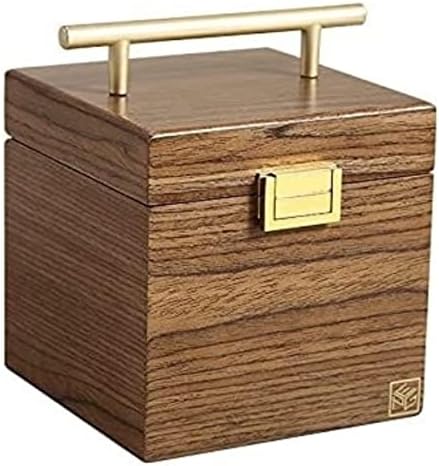 Ковчег за бижута кутия за бижута VONGAZ 3 слоя ковчег луксозна голяма дървена органайзер калъф за обеци, пръстен, стойка