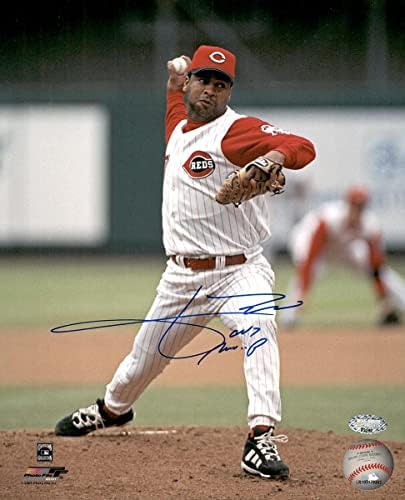 Хосе Рихо с автограф 8x10 Фотография MVP MCS Cincinnati Maya Holo 83262 - Снимки на MLB с автограф