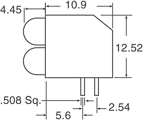 Led индикатор на печатната платка Dialight Led индикатор печатна платка (в опаковка 900 броя) (5520233F)