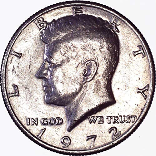 1972 Кенеди Полдоллара 50 цента На Около необращенном формата на