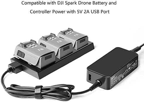 Адаптер за променлив ток KFD 13,05 В 3.85 А 50 W Зарядно Устройство за Подмяна на DJI Spark Drone Батерия и Контролер