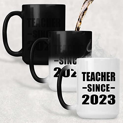 Дизайн За Учител От 2023 г., Чаша 15 грама, с Променящ се Цвят, Термочувствительная Магическа Писалка за една Чаена Чаша,