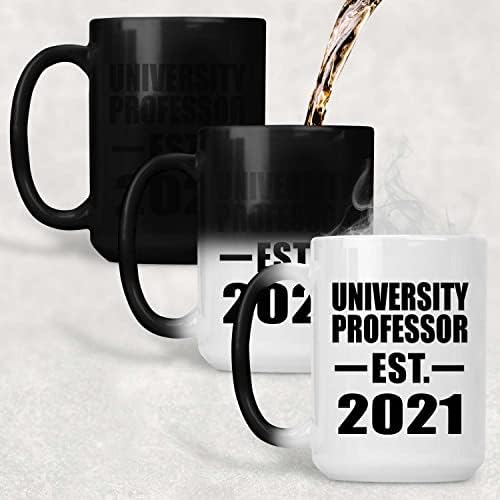 Професор в Университета Designsify, Основан през 2021 г., Чаша 15 грама, с Променящ се Цвят, Термочувствительная Магическа Писалка за една Чаена Чаша, Подаръци за Рожден Ден,