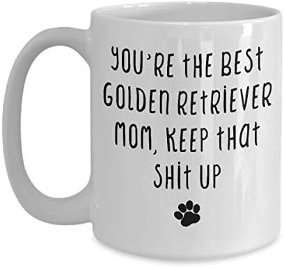 Забавен подарък за собственика на Кафе чаши, любител на златист Ретривър, Мъдра жена Веднъж ми Каза, по Дяволите, ще