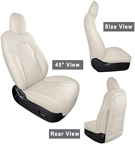 Актуализирани седалките Tesla Model Y от Huidasource, Кожен Калъф за столче за кола Tesla с пълно покритие, Водоустойчив Защитен възглавницата на седалката, идеална за 5-местна в?