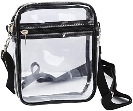 AIFNIY 2 Pack Clear Bag Одобрени от Стадион Малки Прозрачни Чанти през рамо Прозрачни Портмонета за Концертни и спортни