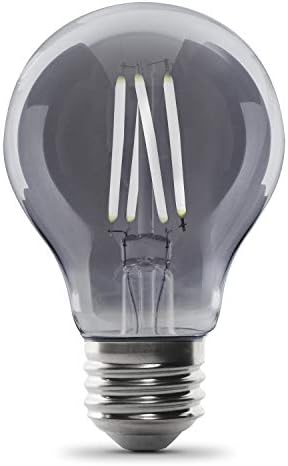Feit Електрическа Ретро Led лампа от димен стъкло с отворен зъби с нажежаема жичка AT19 със средна електрическата крушка