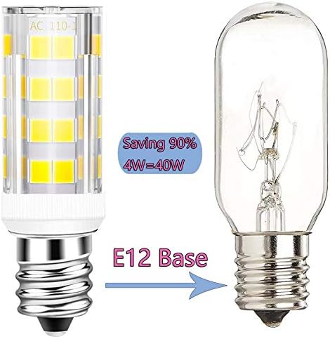 Лампи E12 C7 Led Нощна Лампа с основа под формата на Канделябра 40 Вата, Еквивалентна 4 Watt Led три свещи с Регулируема