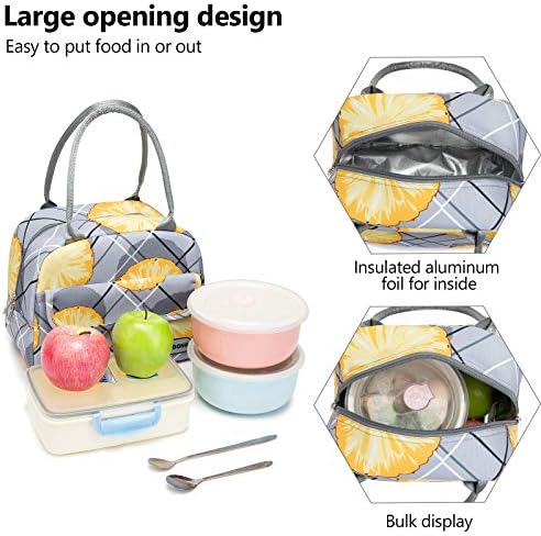 Чанта за обяд DODONG Lunch Box Чанта за Хранене За Жените, които живеят Изолирано и на открито (сив)