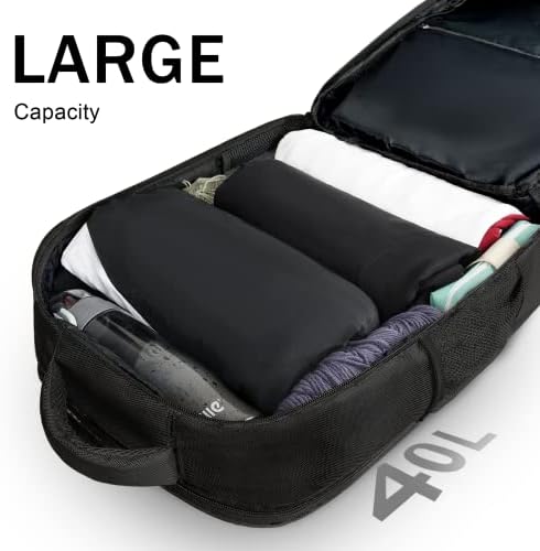 Раница за пътуване MATEIN, ръчния багаж с обем 40 л, Допустимият за полети, Водоустойчив анти-кражба Голяма Бизнес чанта-раница