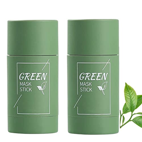 RUOQI, 2 бр., маска-стик от зелен чай за лице, Средство за премахване на черни точки с екстракт от зелен чай, Дълбоко почистване на порите, Изсветляване на кожата, хидрат?