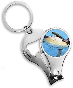 Плуване Антарктически Пингвин Науката Картина На Природата Ножица За Нокти Халка Ключодържател Отварачка За Бутилки Машина