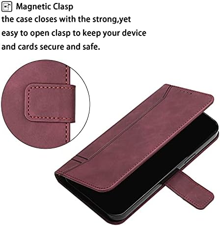 Калъф OOPKINS е Съвместим с Samsung Galaxy A73 5G Case-Луксозен Кожен Калъф-портфейл с панти капак и Отделения за карти,