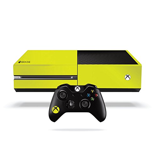 Луминесцентна филмът винил Xbox One / cover / калъфче за конзолата на Microsoft Xbox One: ярко-жълт