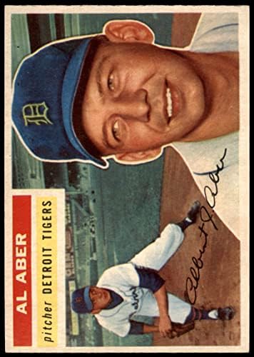 1956 Topps 317 Ал Aber Детройт Тайгърс (Бейзболна картичка) EX/MT Тайгърс