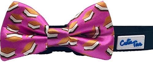 Сладки ВРАТОВРЪЗКИ-пеперуди за кучета S ' Mores - 2 x 4, Висококачествени вратовръзки-пеперуди за кучета - Необичайна вратовръзка за кучета с еластични ленти - Скъпа врат?
