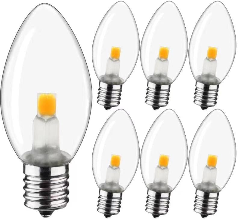 Led Нощна лампа Kiraralite, Led лампи C7 COB E12, и Свещници, което се равнява на 0,6 W Лампа с нажежаема жичка с мощност