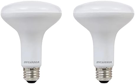 Крушка SYLVANIA LED A19, леко-бял, 4 опаковки и лампа SYLVANIA LED Flood BR30, еквивалентна на 65 W, ефективността 9