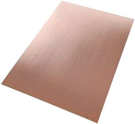 Щастливата Медни метална плоча от фолио с размер 4 x 100 x 100 мм, вырезанная от Медна метална плоча, Латунная табела (Размер: 100 mm x 100 mm x 5 mm)
