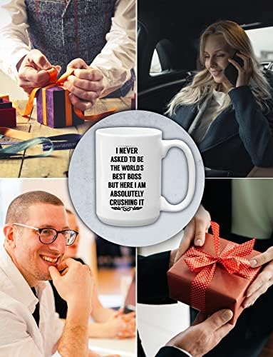Кафеена чаша за шеф на АЗ НИКОГА НЕ ПОИСКА да БЪДЕ най-ДОБРИЯТ ШЕФ на СВЕТА - най-Добрите подаръци на шефовете си за