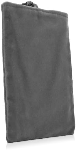 Калъф BoxWave, който е съвместим с засовом за сензорния екран Schlage Connect Camelot (калъф от BoxWave) - Кадифена торбичка, ръкав от мека велюровой плат с шнурком - Готино-Сив