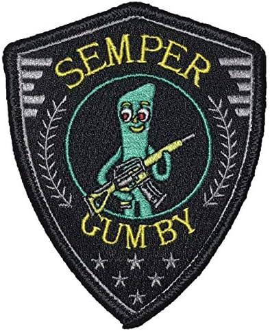 Бродирани тактическа нашивка на духа Semper Gumby - Винаги гъвкав