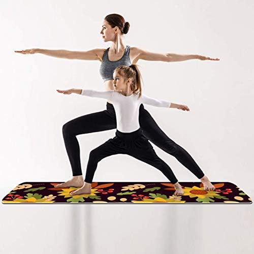 Дебела подложка за йога Siebzeh в есенната Реколта стил Премиум-клас, в екологично Чист Гумена подложка за здраве и фитнес, Нескользящий Мат за всички видове упражнени