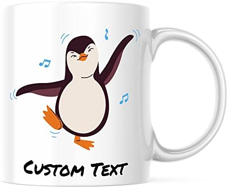 Обичай подарък чаши пингвин за любителите на пингвини, Бели Чаши за Кафе 11oz Серия 5