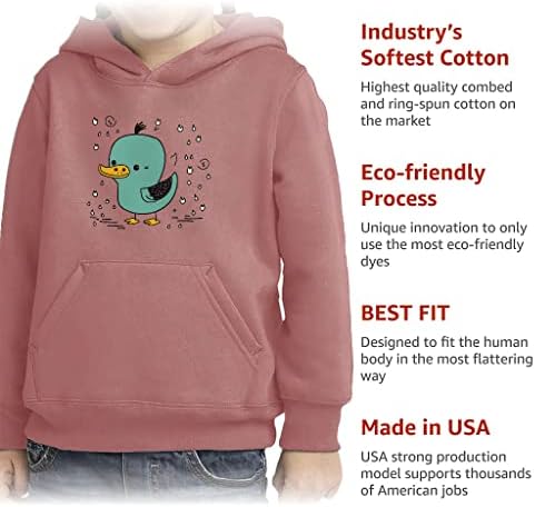 Рисунка на птица детски пуловер hoody с качулка - забавен гъба руното hoody - скъпа hoody с качулка за деца