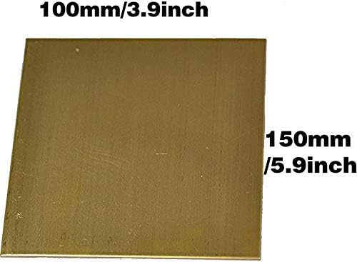 NIANXINN Метална Тонколистовая фолио табела Мед метален лист Фолио табела 0,8 мм x 100 X 150 мм Нарязани листове медна