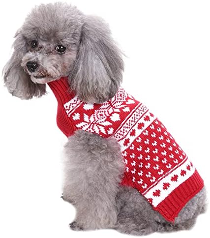 Пуловери за кучета, Поло, Пуловер за малки кучета, Плетива, Сладка Дрехи за кучета, Пуловер, Топъл Пуловер за домашни любимци, с Хубав Интериор от прежди, Класическо ?