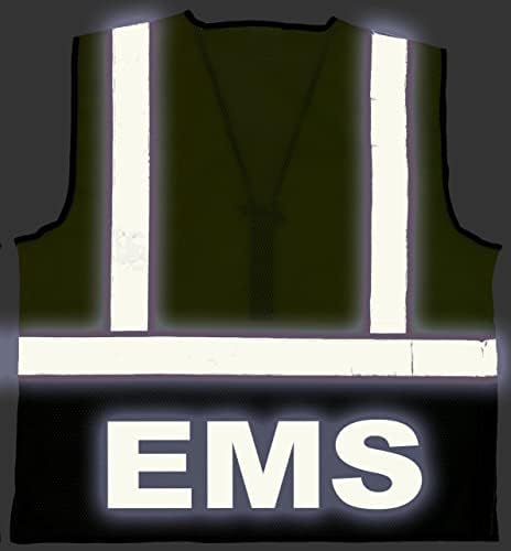 Жилетка за безопасност EMS Survivor, тип R, клас 2, отразяваща лого отпред и отзад.