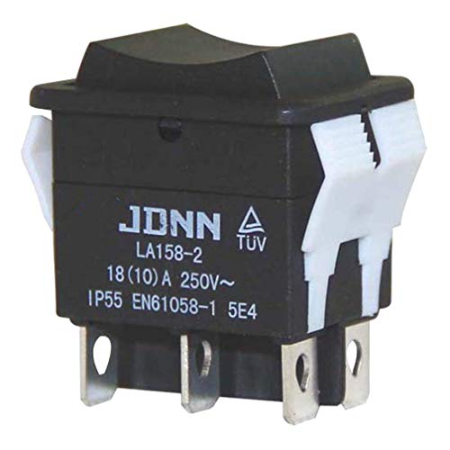 JDNN LA158-2 250V 10A 6 Електрически Контакти Водоустойчива Двойна Мигновени Завъртане Бутон Ключове резервни Части за