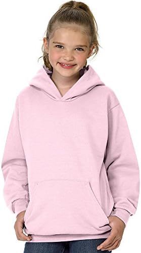 Младежки Пуловер Hanes ComfortBlend EcoSmart Hoodie_Pale с качулка Pink_L
