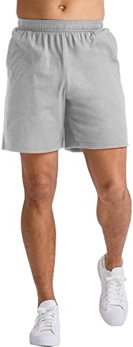 Спортни къси панталони от Джърси с хлопковыми джобове Hanes Men ' s Originals, 7 инча