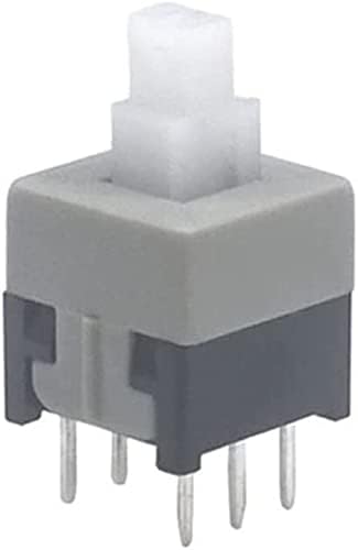 Микропереключатели XIANGBINXUAN 100 бр./лот 8,5*8,5 mm DIP 6 ПИНОВ 12V 0.5 A Бутон преминете Директно plug микропереключатель с самосбросом (цвят: OneColor, размер: 12V)