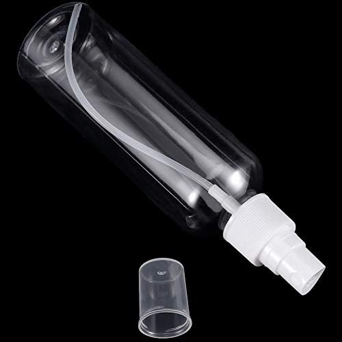 ZEONHAK 50 Опаковки Пластмасови флакони-пръскачка с капацитет от 4 грама, Прозрачни Бутилки-опаковки с Капаци, Флакона-пръскачка