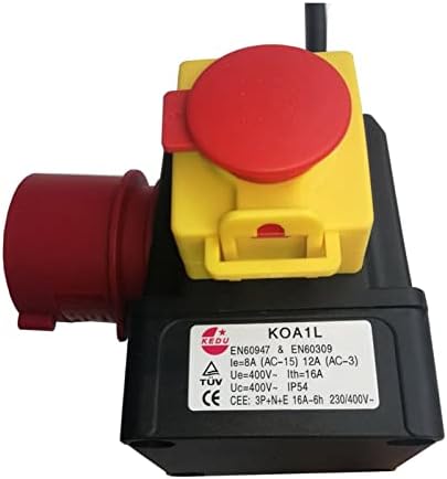 Преминете GOOFFY Бутон за включване KEDU KOA1L 400V 12/8A Електромагнитен прекъсвач за Защита от спиране на тока и undervoltage