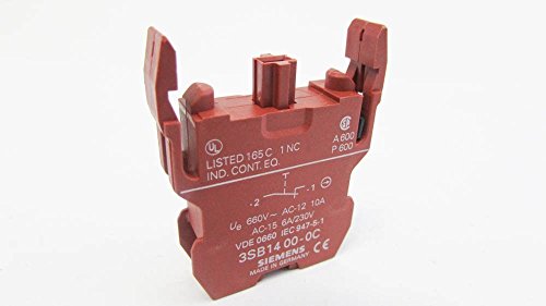 FURNAS ELECTRIC CO 3SB1400-0C 10 Ампера, Контактен блок, спрян от производство С: 31.07.2006, е спрян от производство на производителя, 1 ЦПУ, 600 v ac