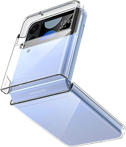 Vizvera за Samsung Galaxy Z Flip 4 Прозрачен Калъф, Прозрачен Калъф За мобилен телефон с Противоударной защита От надраскване Калъф за телефон Galaxy Z Flip 4 5G (2022)-Прозрачен