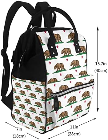 Раници за смяна на Пелени За мама California-Bear-Proud Travel Bookbag Чанти за Памперси Back Pack