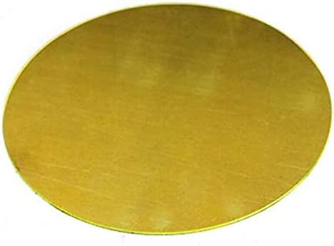 Латунная плоча UMKY Месинг Дисков лист Кръгла Кръгла Кръгла плоча H62 Медни обработка на метали с CNC Рязане на Суровини с Дебелина 2,5 мм Метално фолио (Размер: Диаметър 2