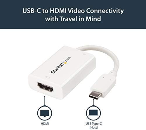 StarTech.com USB Адаптер C за HDMI 2.0 с подаване на захранване - Видео конвертор USB Type-C HDMI с резолюция от 4K 60