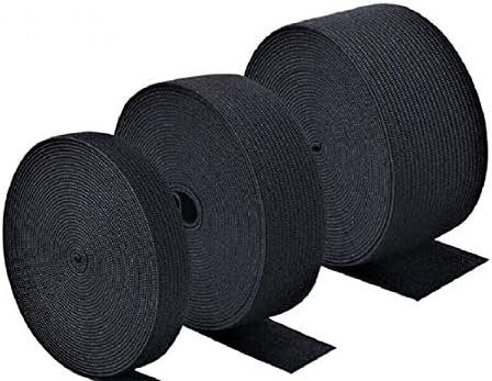 Дъвка 50 ярда 1, 1.5, 2,2.5,3 - инчов черна шевна гума изработена в САЩ (3 инчов черен)