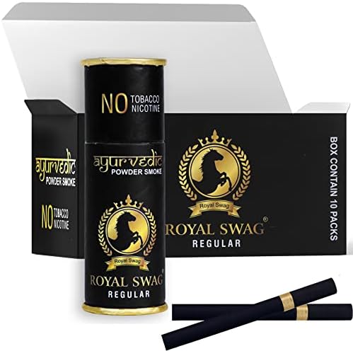 ROYAL SWAG Аюрведическая и Билкови цигара, Обикновена (50 пръчки) за Отказ от тютюнопушенето - Помага за отказване на цигарите