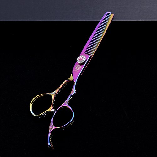 Purple Dragon 6,0-инчов Професионален Салонные ножица за подстригване на коса с драконьей дръжка - Фризьорски салон Филировочные ножици Са идеални за фризьор, стилист и за
