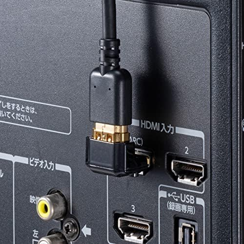 Адаптер Sanwa Supply AD-HD05LUK HDMI, L-образна форма (най-горния)