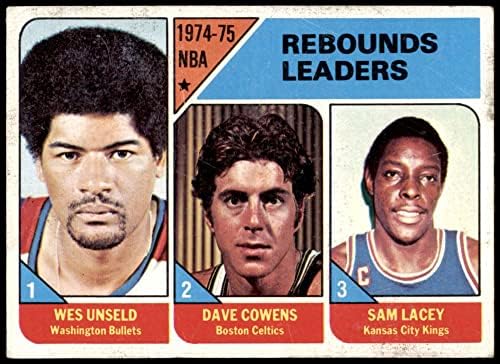 1975-Добрите играчи № 4 от здравейте в НБА Уес Анселд / Сам Лейси / Дейв Коуэнс Канзас Сити Селтикс/Буллиты (Уизардс)