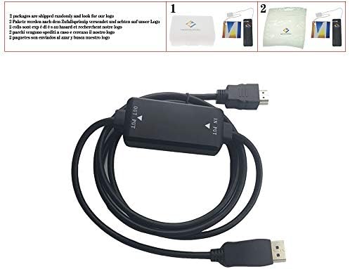 Активен кабел-преобразувател на 4K, HDMI в Displayport 1.2 Дължина от 6 фута 1,8 М, HDMI вход в Displayport Out, HDMI
